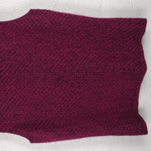 Classiques Entier Maroon Lambswool Angora Cowl Neck Sleeveless Sweater Top - Picture 9 of 12